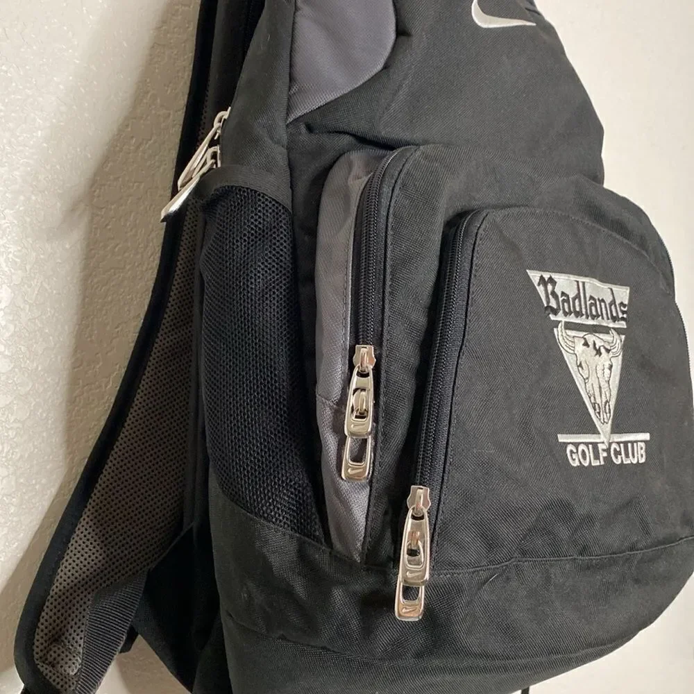 NIKE Backpack with BADLANDS Golf Club Embroidered on Front OS